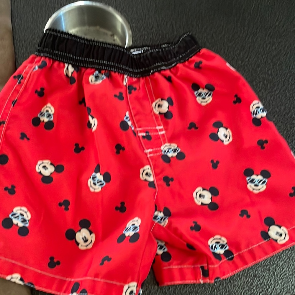 Mickey Mouse swim trunks